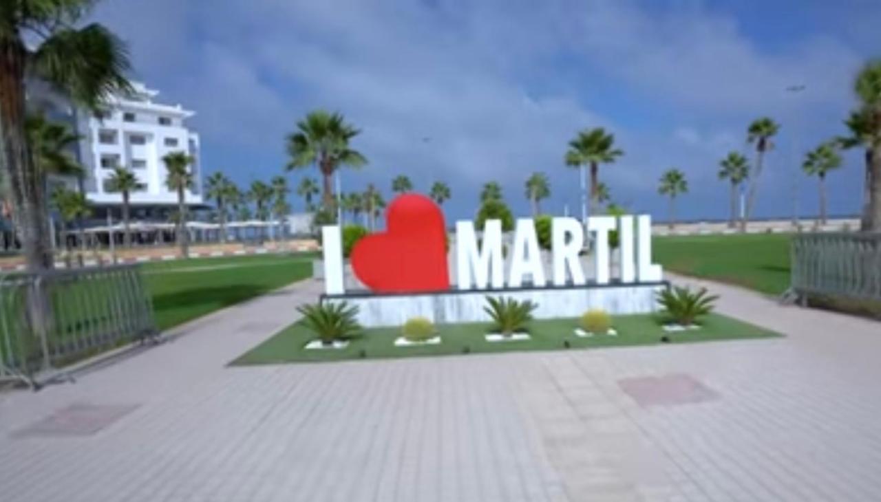 Luxueux appartement avec vue sur mer à Martil Exterior foto